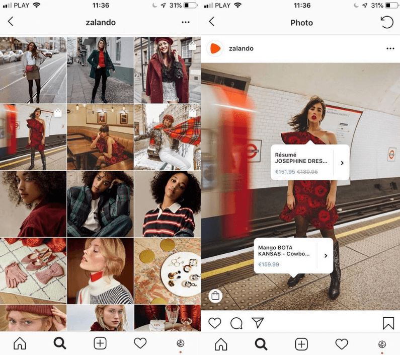 Kontentino_The ultimate list of social media trends for 2019_Social commerce by Zalando